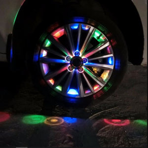 4 Mode 12 LED Fashion Car Solar Flash Colorful Wheel Light