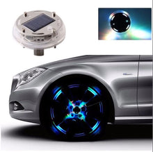 Load image into Gallery viewer, 4 Mode 12 LED Fashion Car Solar Flash Colorful Wheel Light