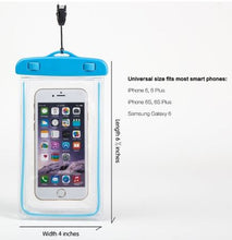 Load image into Gallery viewer, Under Water / Waterproof with LED Light Phone Pouch