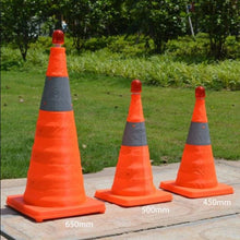 Load image into Gallery viewer, Telescopic Folding Road Cone Barricades Warning Sign Reflective Oxford Traffic Cone Traffic Facilities For Road Safety