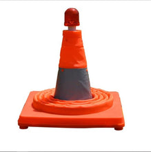 Load image into Gallery viewer, Telescopic Folding Road Cone Barricades Warning Sign Reflective Oxford Traffic Cone Traffic Facilities For Road Safety