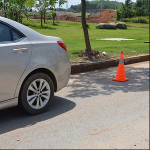 Telescopic Folding Road Cone Barricades Warning Sign Reflective Oxford Traffic Cone Traffic Facilities For Road Safety